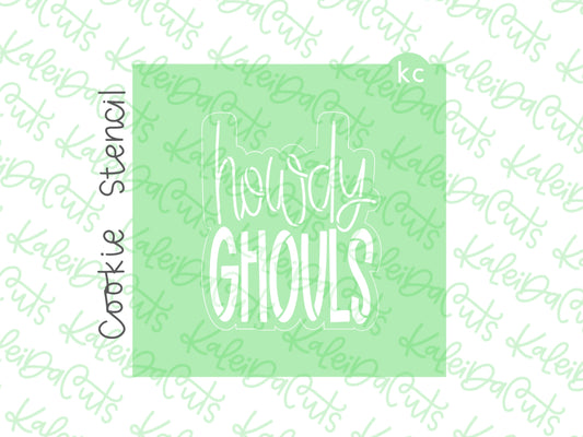 Howdy Ghouls Stencil