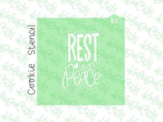 Rest in Peace Stencil