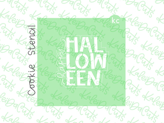 Happy Halloween 2024 Stencil