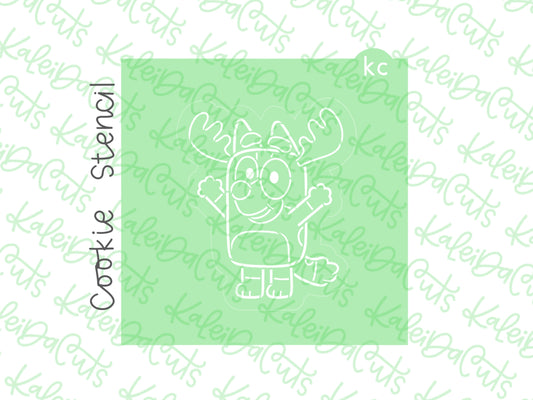 PYO Holiday Pup Reindeer Stencil