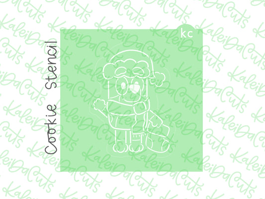 PYO Holiday Pup Santa Stencil