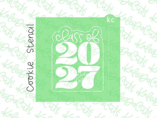 Stacked Class of 2027 Stencil