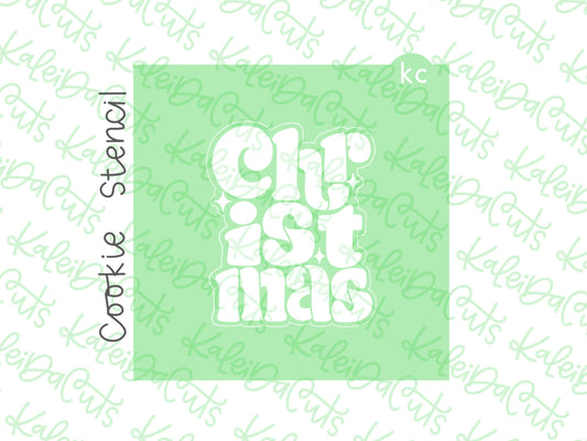 Christmas Plaque Stencil