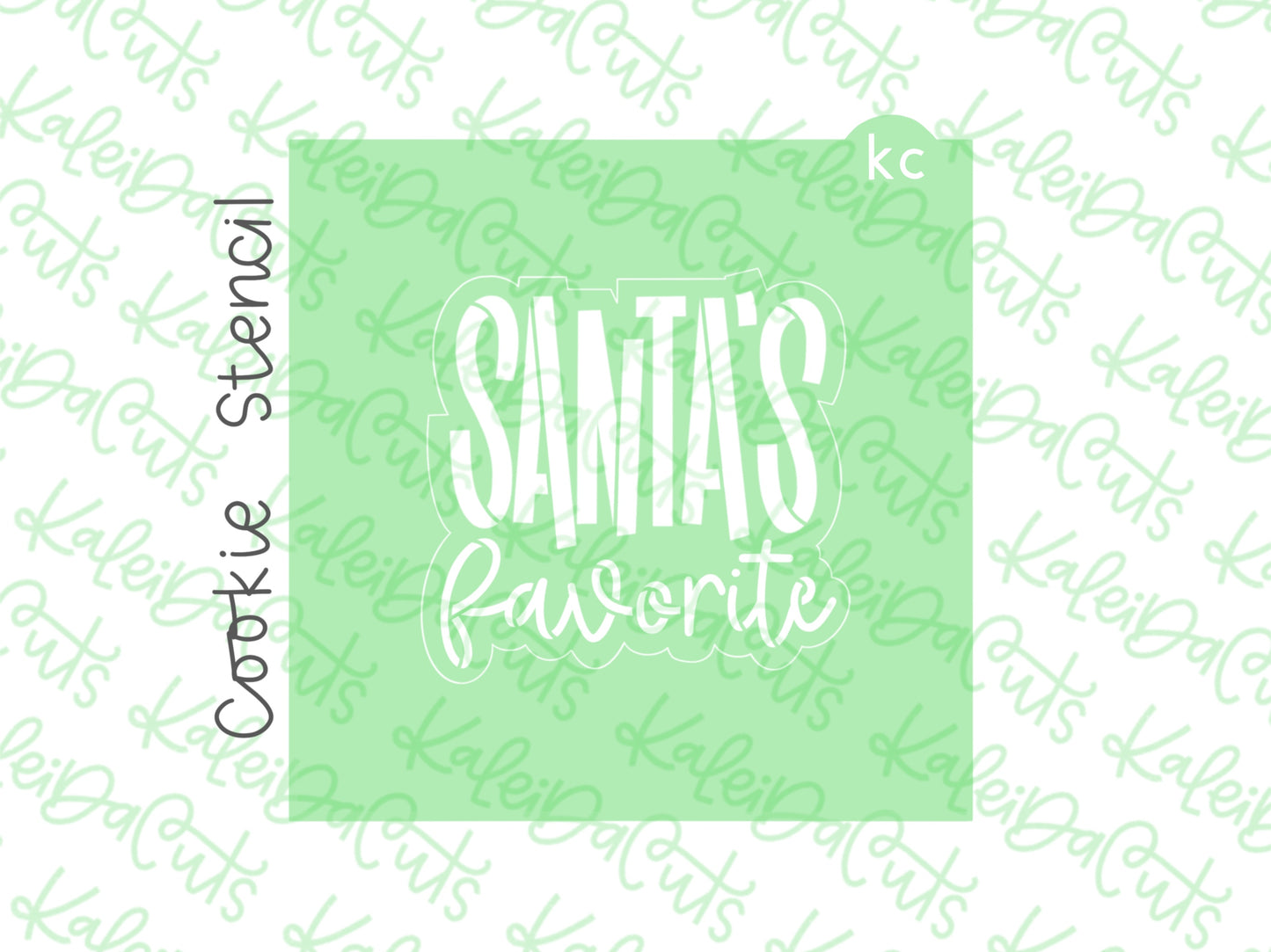 Santa's Favorite Stencil