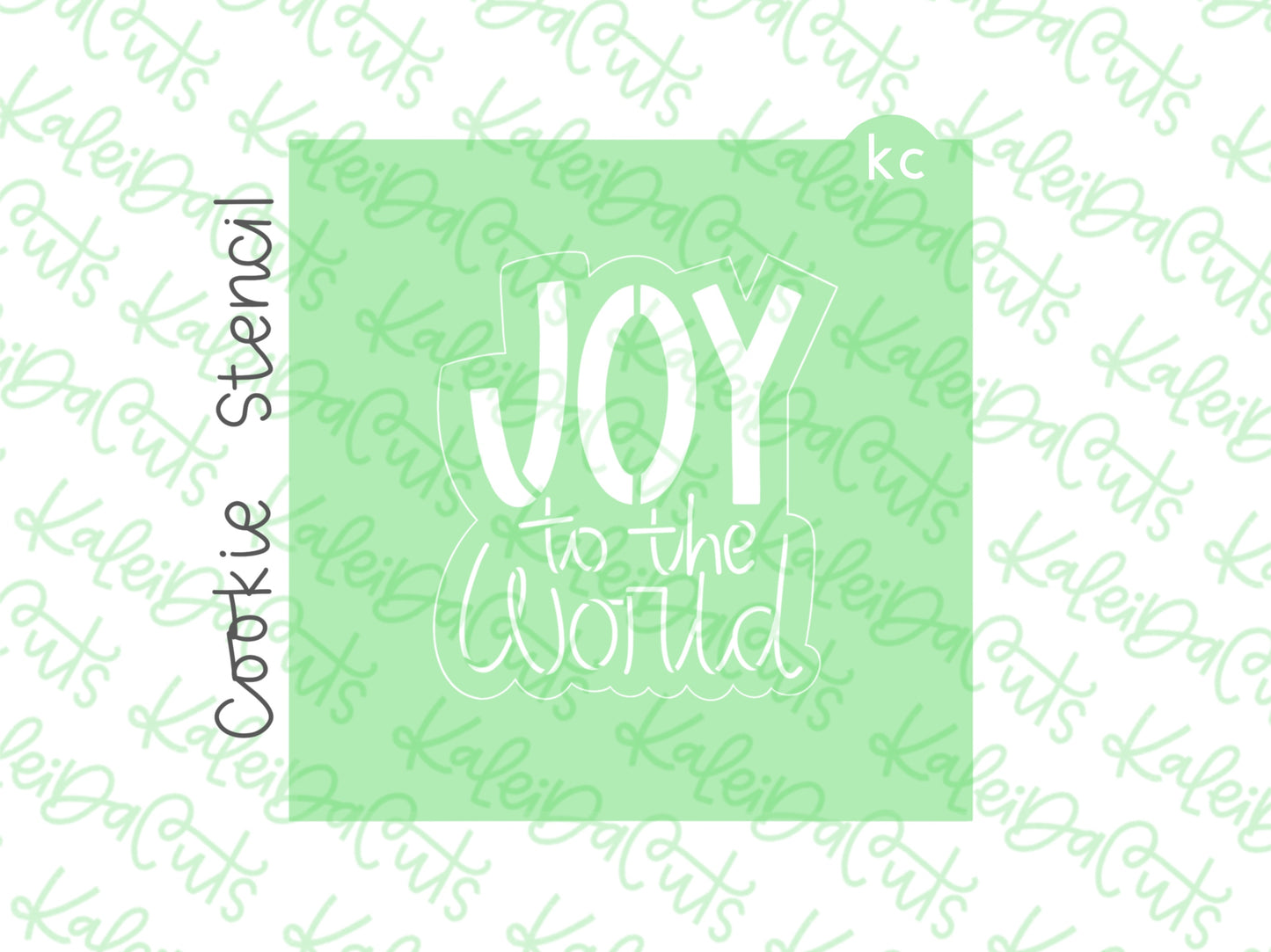 Joy to the World Stencil