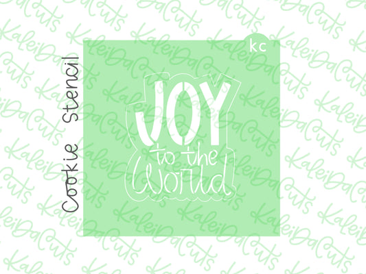 Joy to the World Stencil