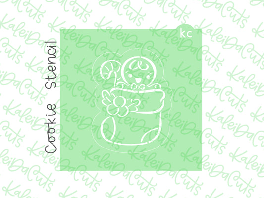 PYO Gingy Stocking Stencil