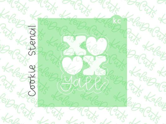 XOXO Y'all Stencil