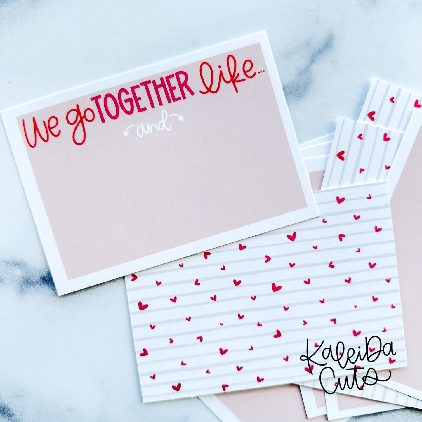 We Go Together Like Cookie Card 3.5" x 5" Pre-Printed Pack of 25