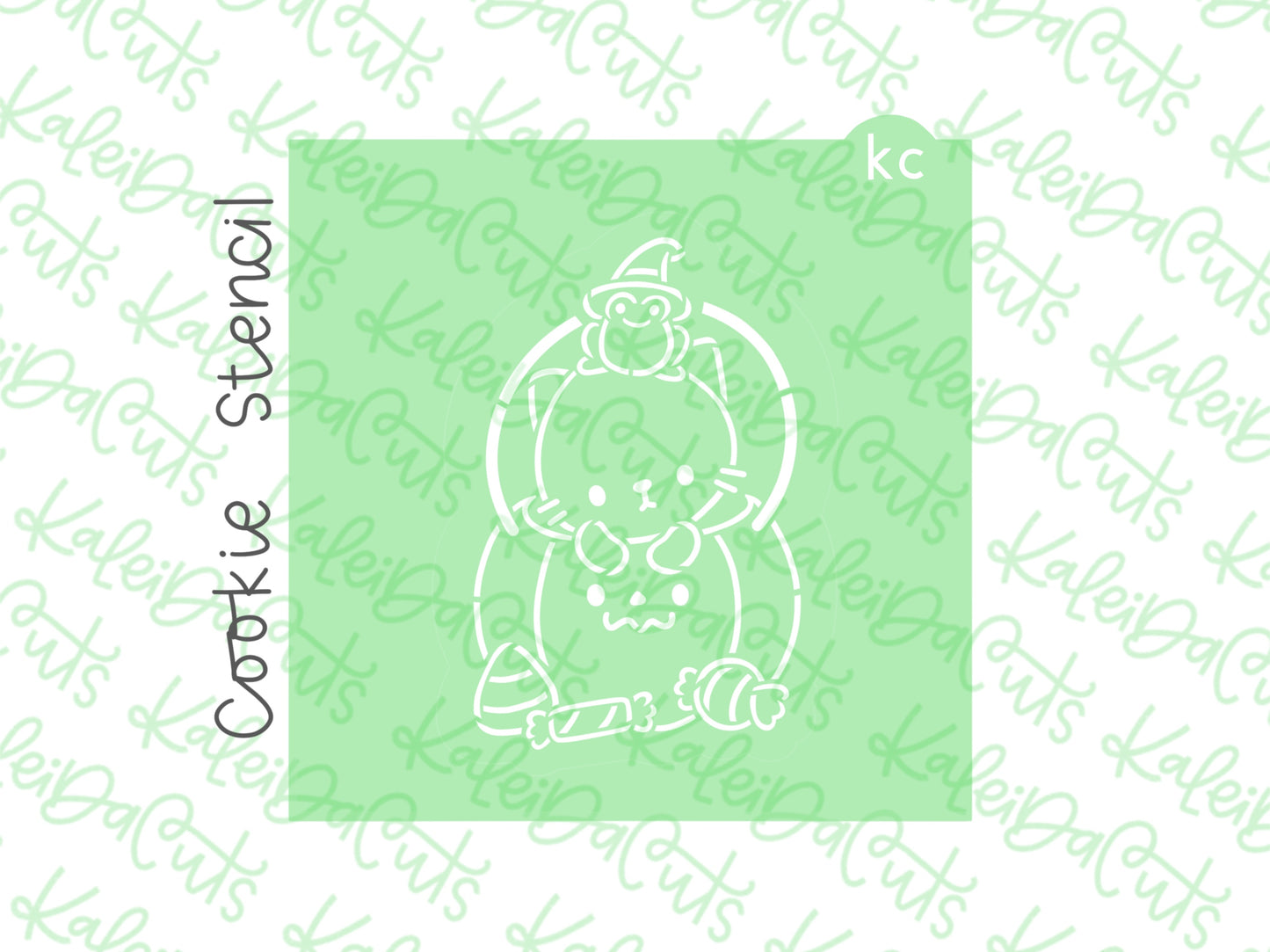 PYO Kitty in Candy Bucket Stencil