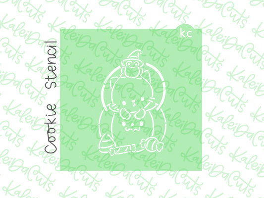 PYO Kitty in Candy Bucket Stencil