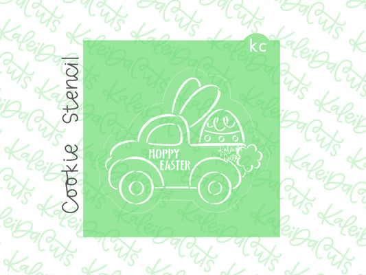 PYO Bunny Truck Stencil