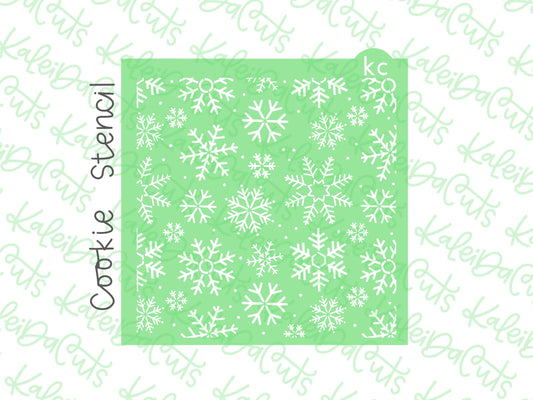 Snowflake Pattern Stencil