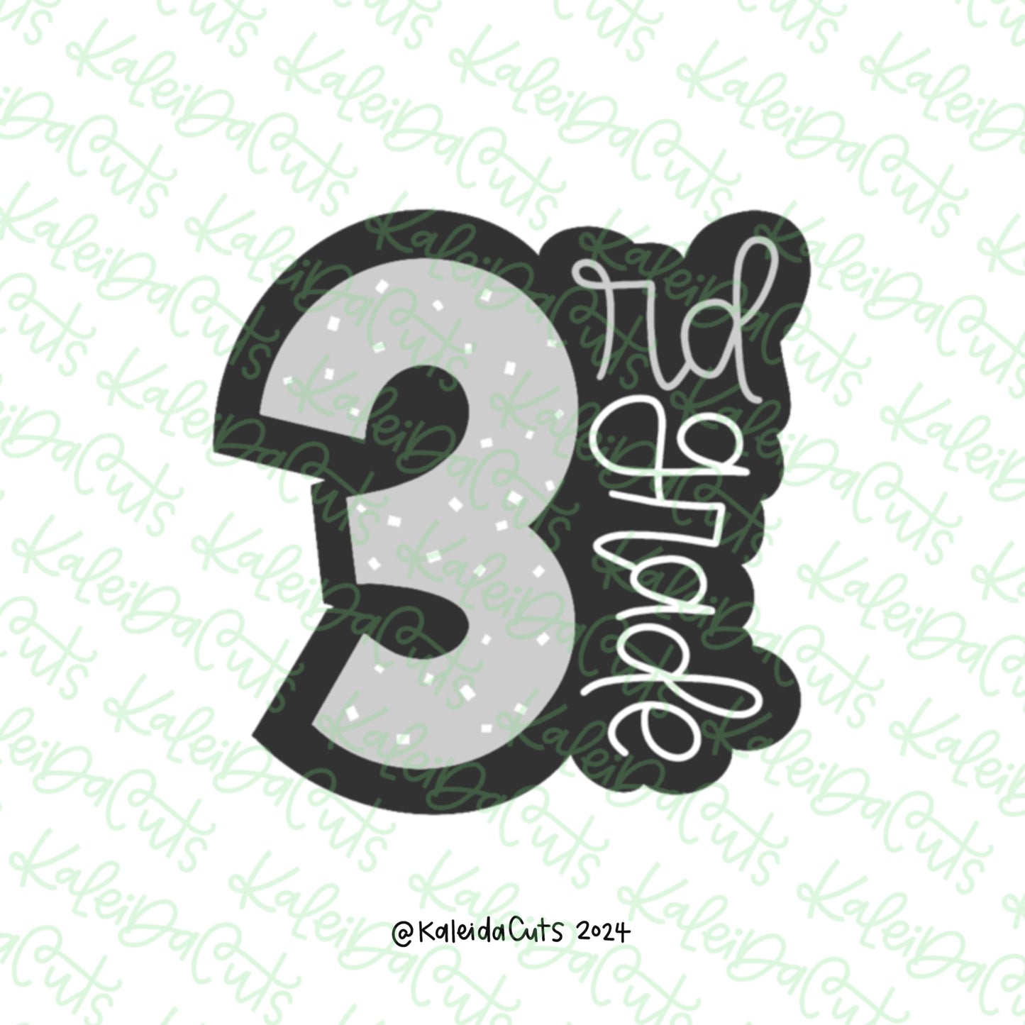 3rd Grade Plaque Cookie Cutter