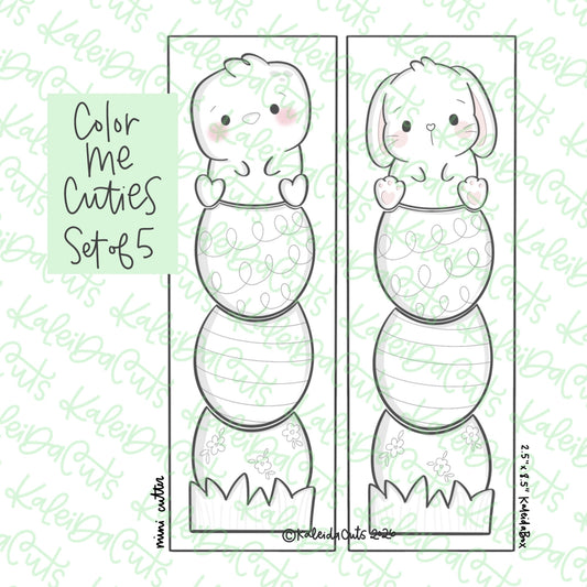 Color Me Cuties Cookie Cutters Set of 5 - Mini Sized