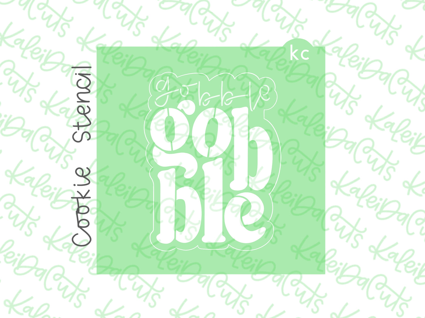 Gobble Gobble Plaque Stencil