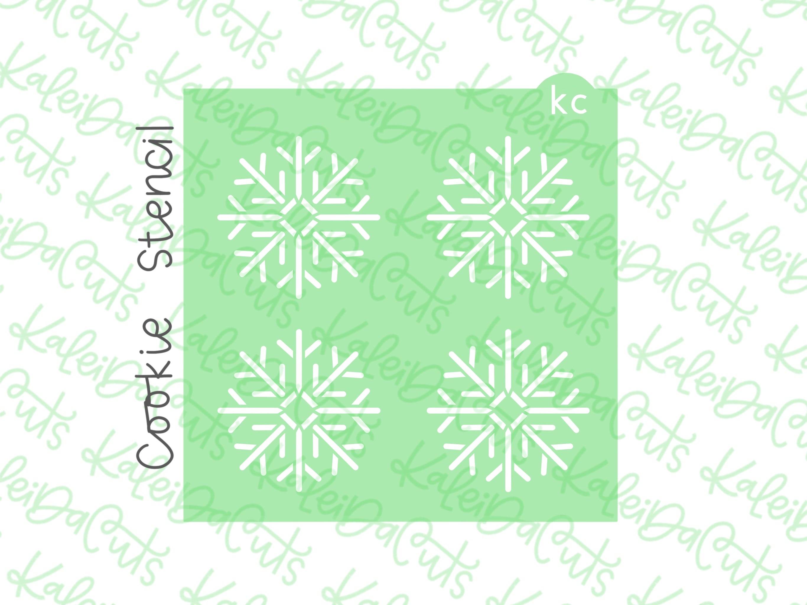 Snowflake Mini Version 1 Stencil – KaleidaCuts