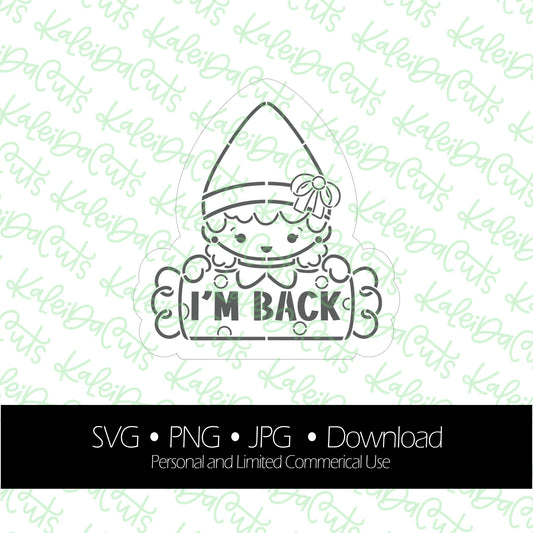 PYO Elf Girl Candy Plaque Digital Download
