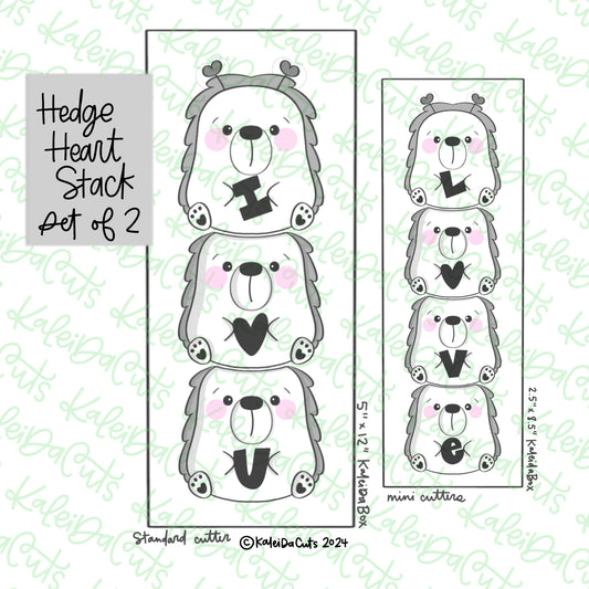 Hedge Heart Stack Cookie Cutter Set of 2
