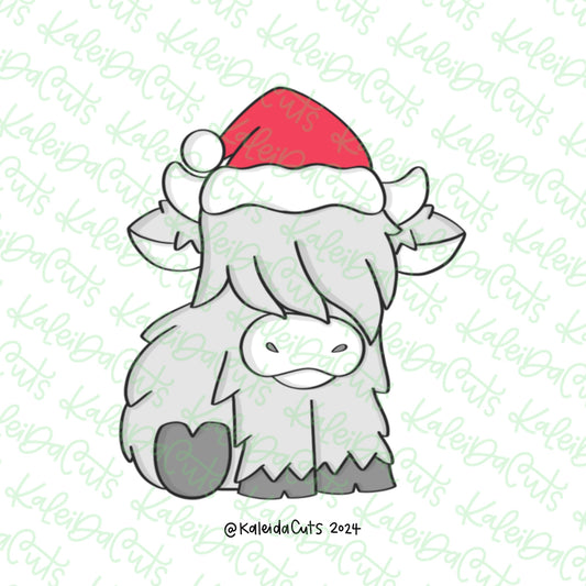 Highland Christmas Cow Cookie Cutter