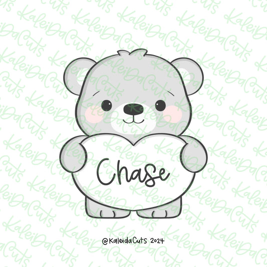 Valentine Teddy Bear Cookie Cutter