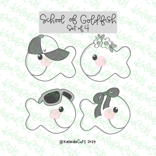 School of Goldfish Cookie Cutter Set of 4