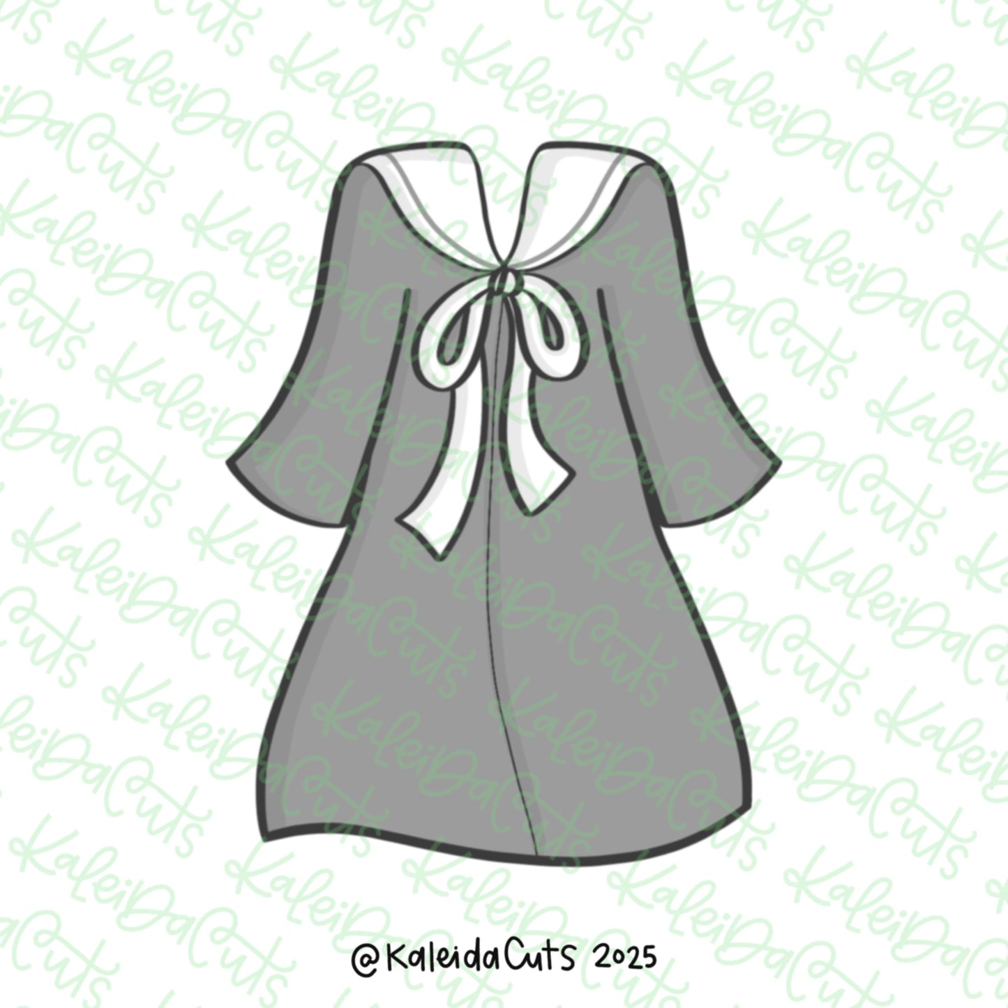 Coquette Grad Gown Cookie Cutter