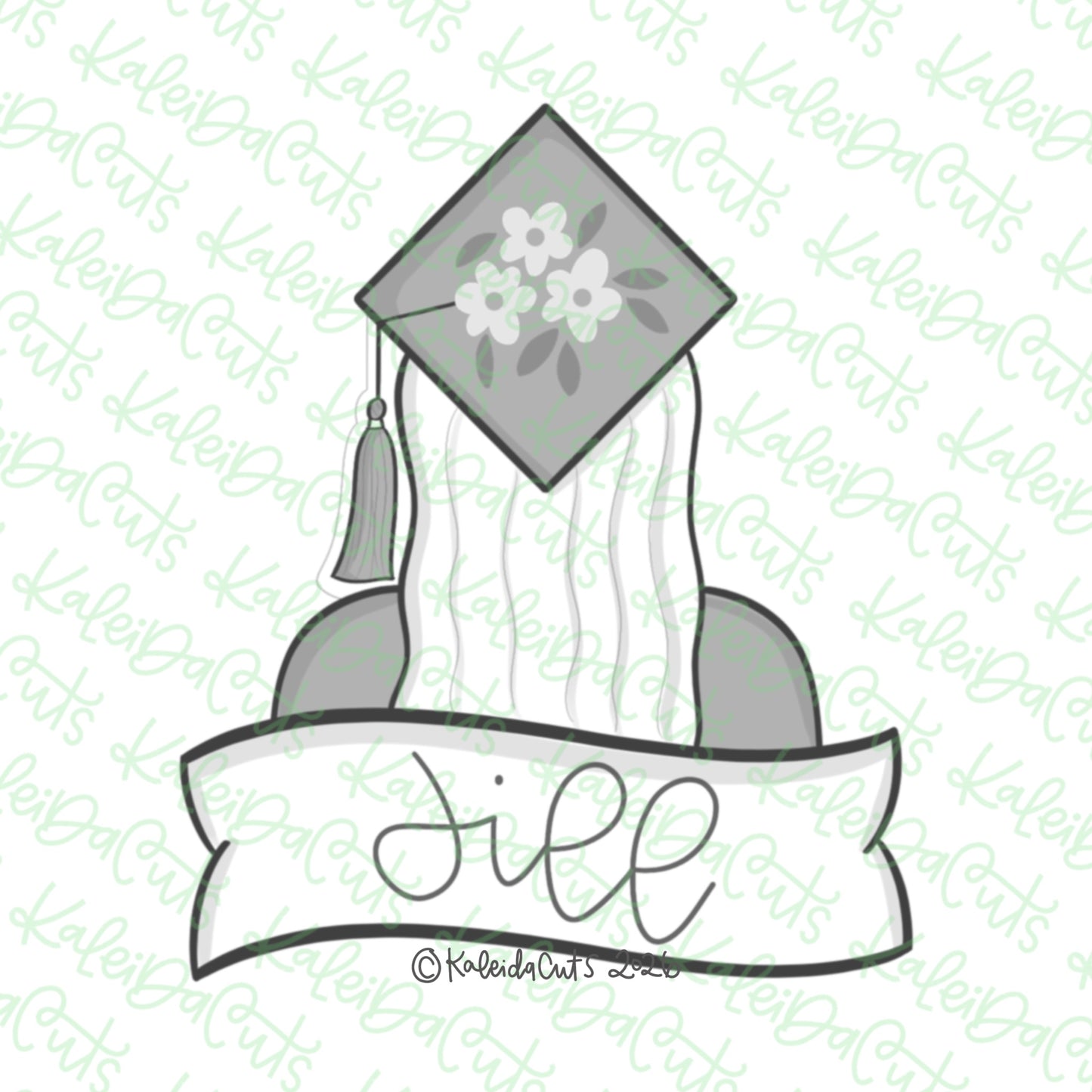 Grad Banner Gal Cookie Cutter
