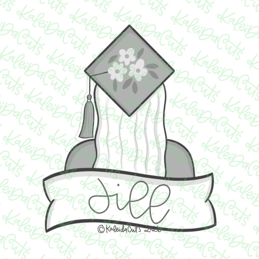 Grad Banner Gal Cookie Cutter