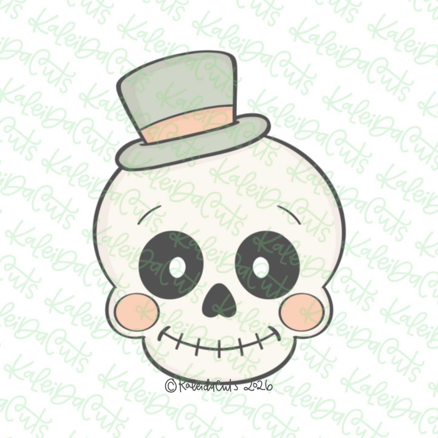 Retro Skull Cookie Cutter