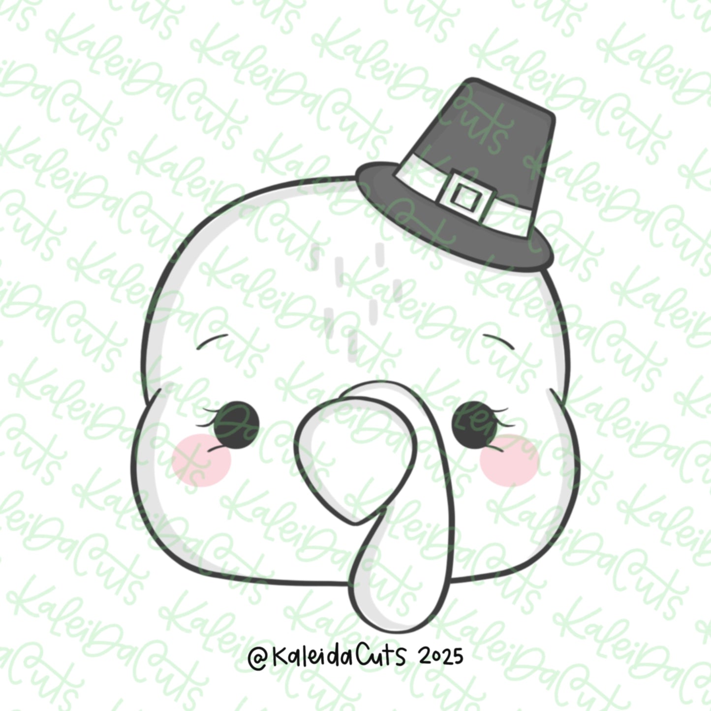 Gobble Turkey Face Cookie Cutter