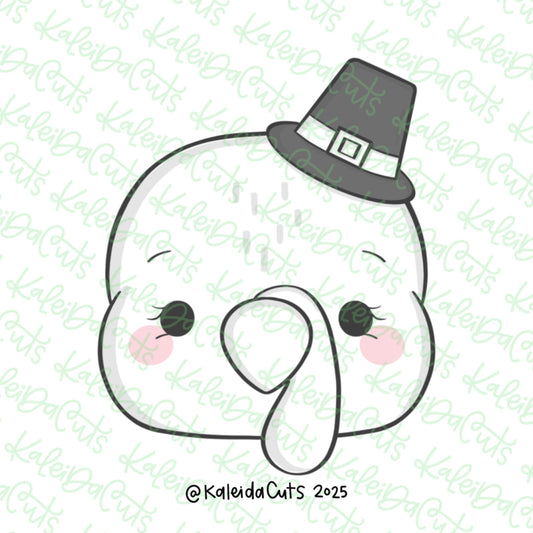 Gobble Turkey Face Cookie Cutter
