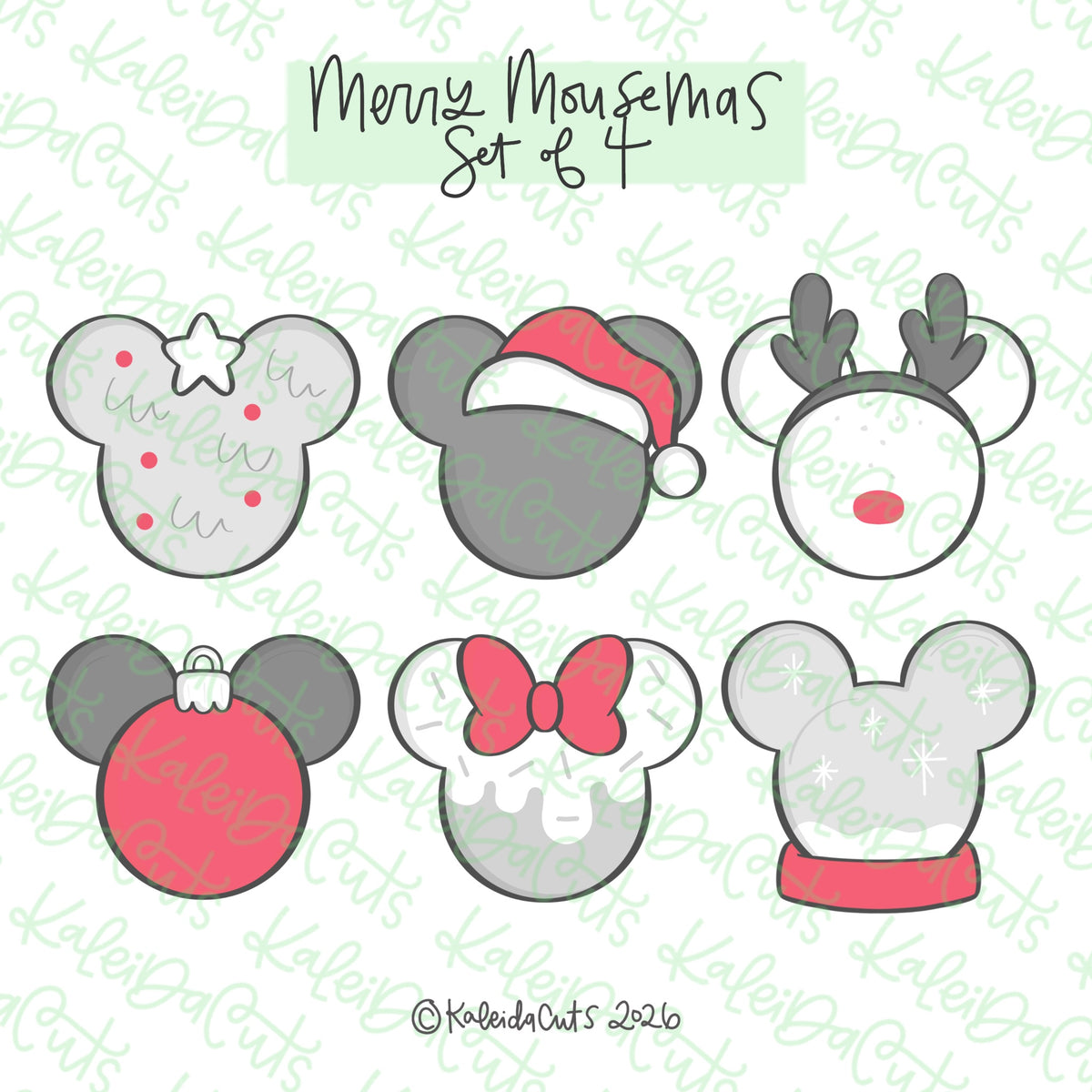 Merry Mousemas Cookie Cutter Set of 6