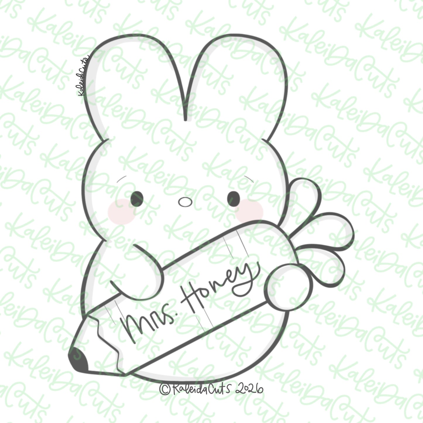 Bunny Teacher Cookie Cutter