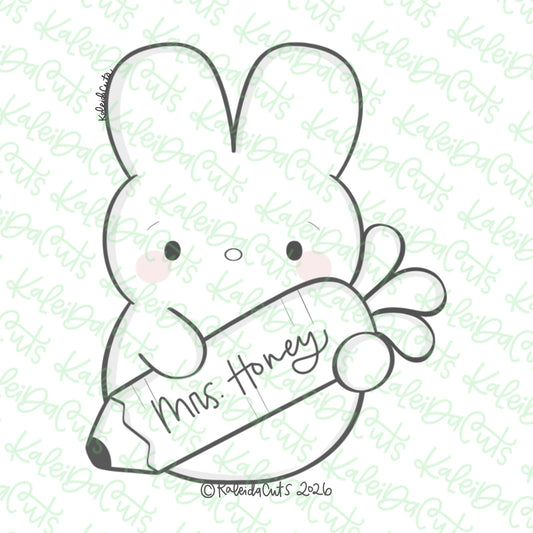 Bunny Teacher Cookie Cutter