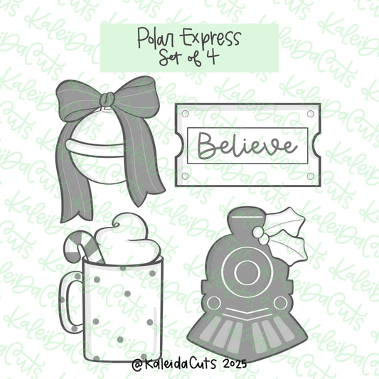 Polar Express Cookie Cutter Set of 4