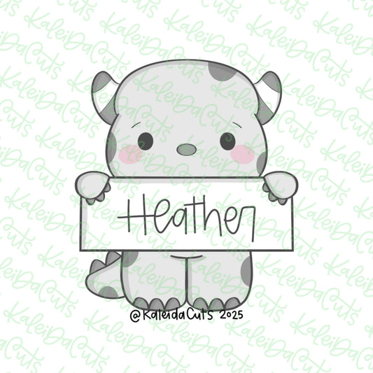 Monster Plaque Cookie Cutter