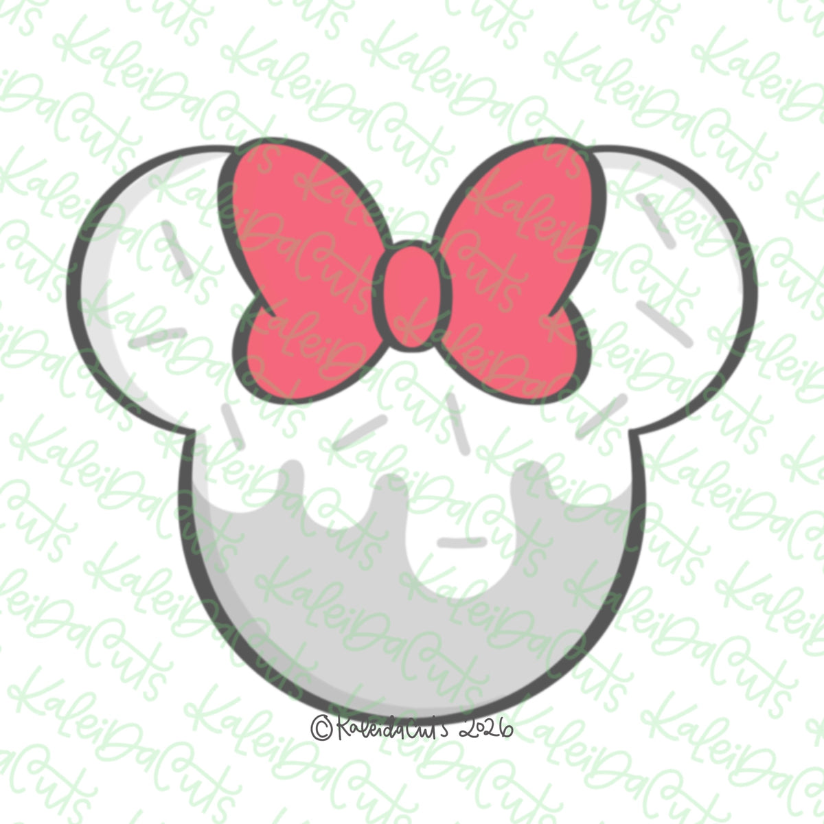 Mousemas Gingerbread Bow Cookie Cutter
