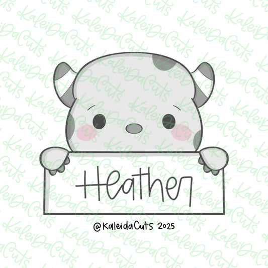 Monster Plaque 2 Cookie Cutter
