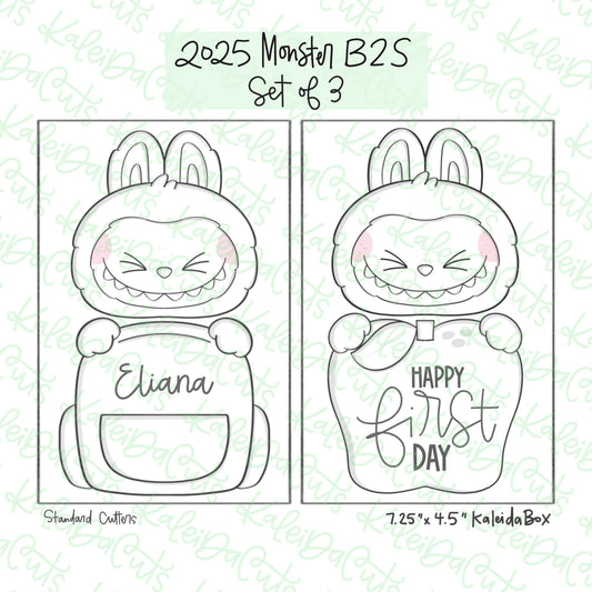 2025 Monster B2S Cookie Cutter Set of 3