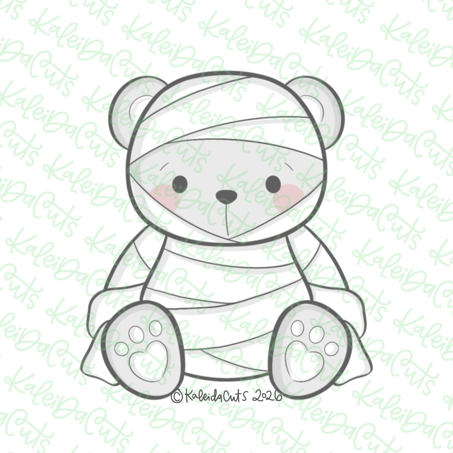 Teddy Bear Mummy Cookie Cutter