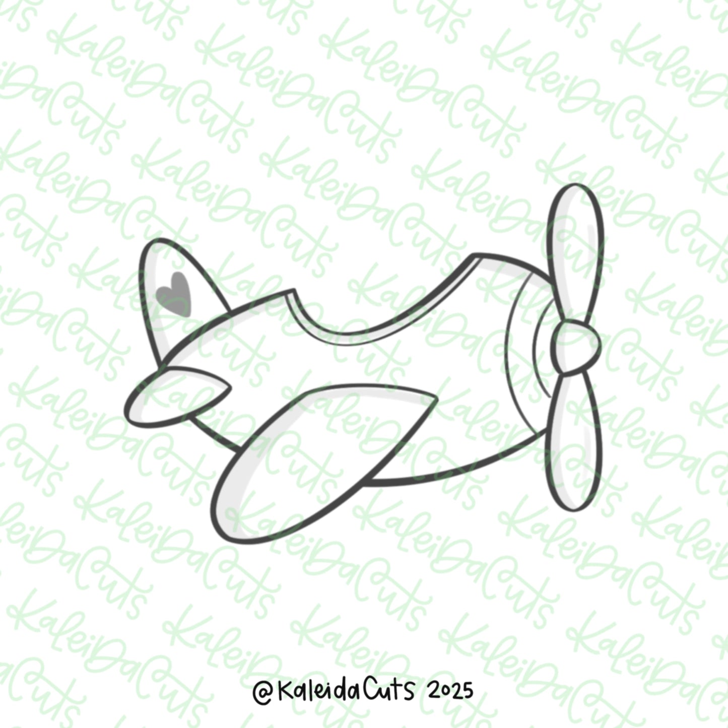 Love Airplane Cookie Cutter