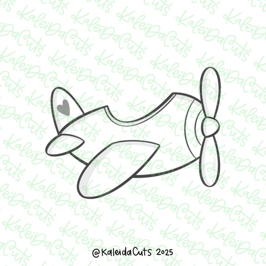 Love Airplane Cookie Cutter