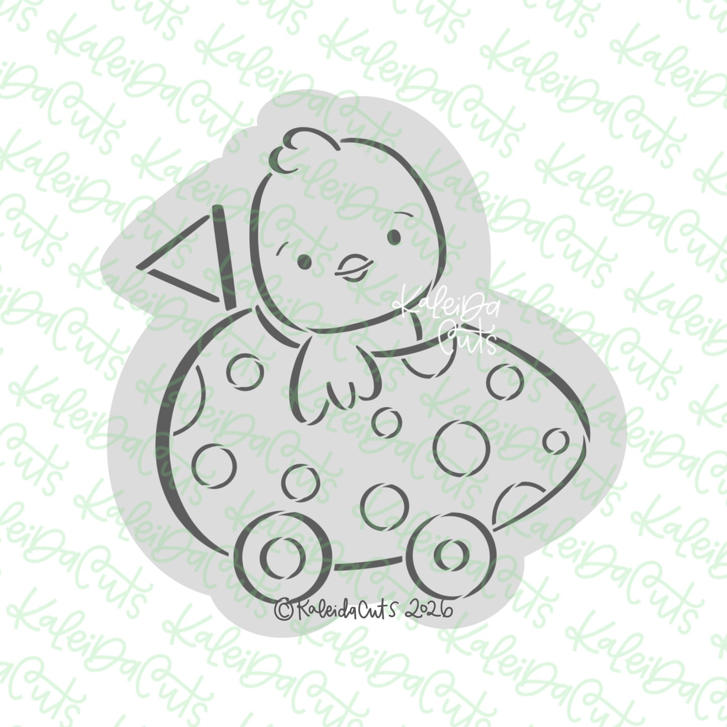 PYO Chick Race Egg Cookie Cutter