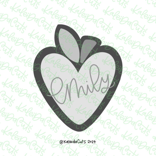Heart Apple 2024 Cookie Cutter