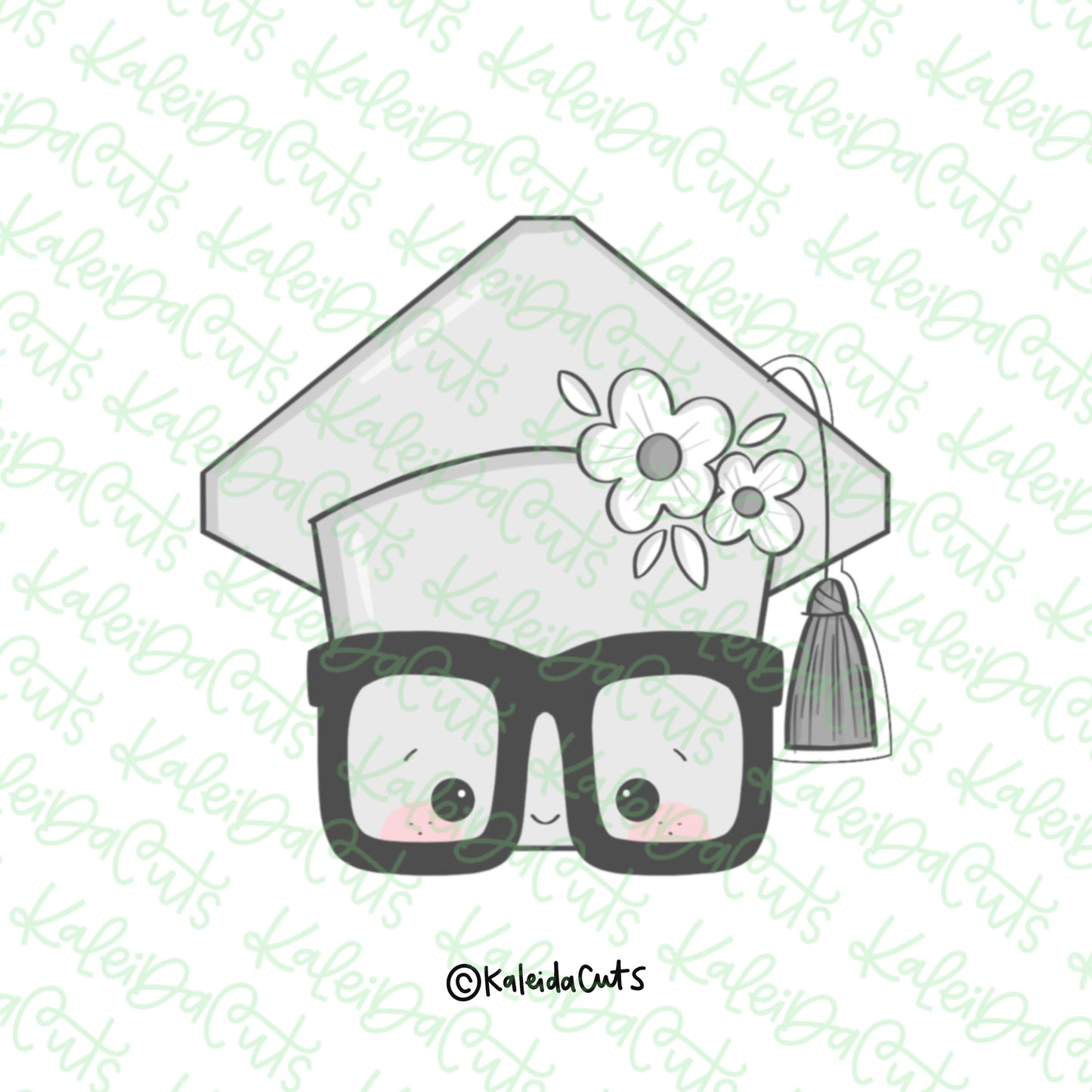 Nerdy Grad Hat Cookie Cutter