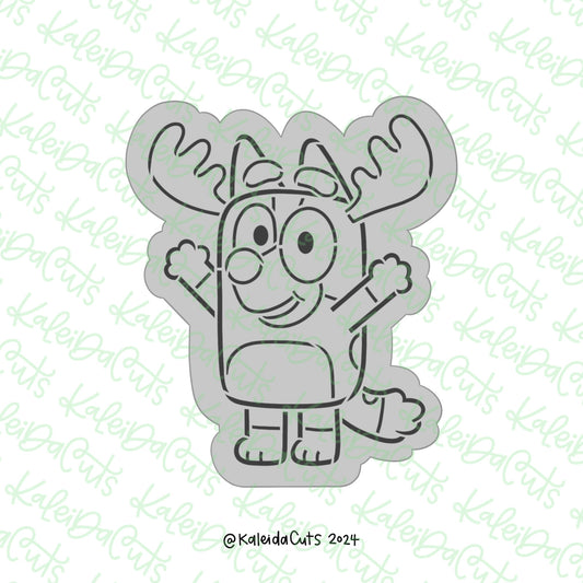 PYO Holiday Pup Reindeer Cookie Cutter