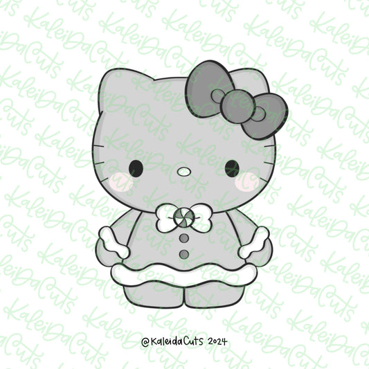Holiday Kitty Gingy Cookie Cutter