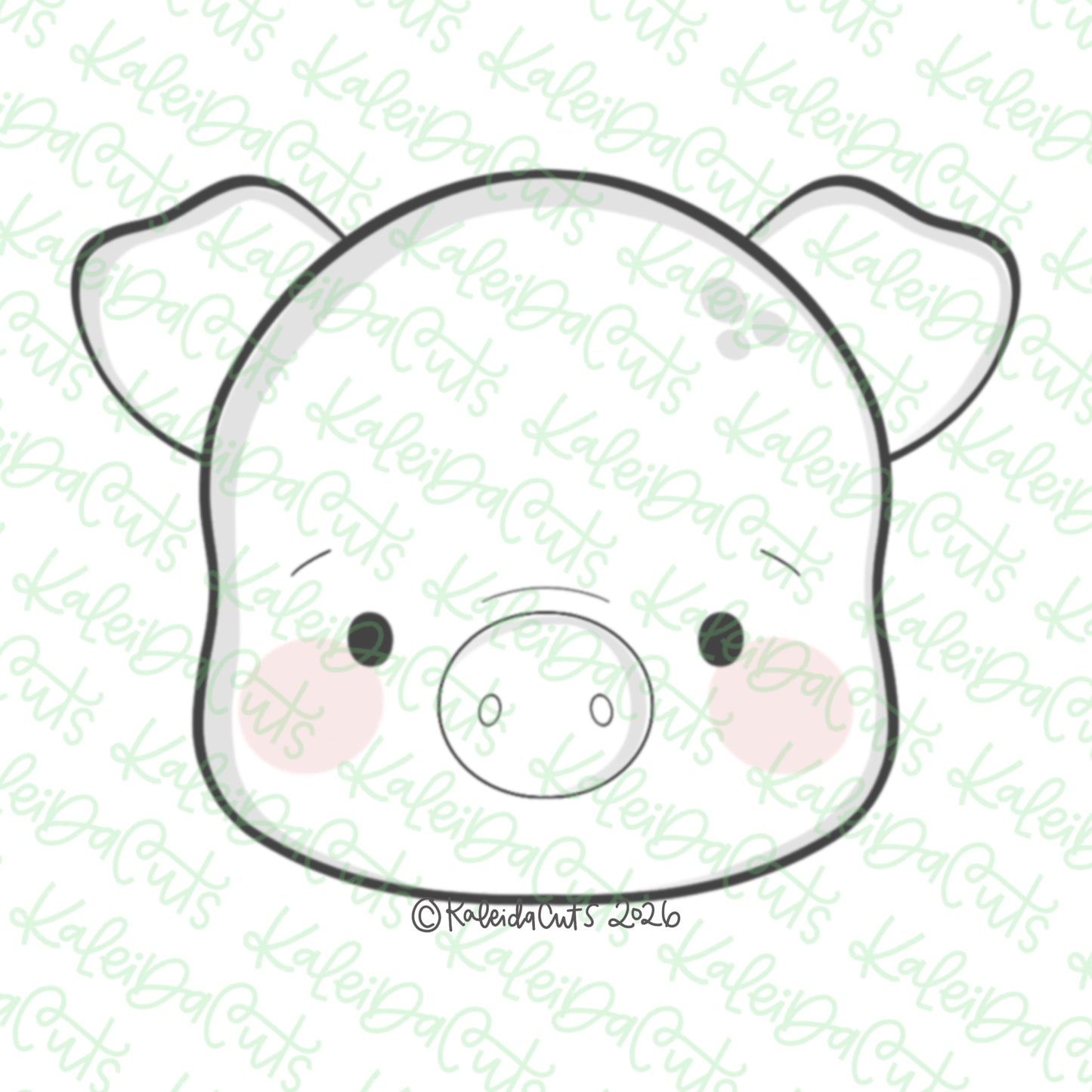 2026 Spring Pig Cookie Cutter