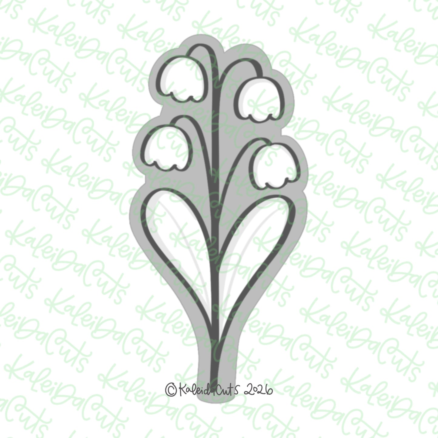 Bouquet Lily of Valley Stem Cookie Cutter